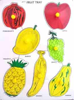 FRUIT-APPLE TRAY WITH KNOB